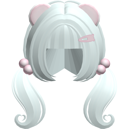 ♡ cute n short heart moe pigtails (light blue)