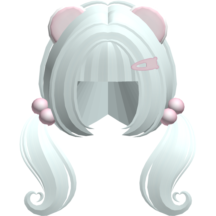 ♡ cute n short heart moe pigtails (light blue)