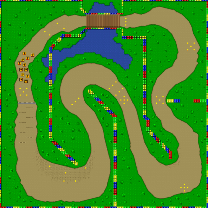 Super Mario Kart - Donut Plains 1 Roblox decal