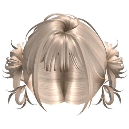 Mini Bun Bob Hair - Champagne Blonde