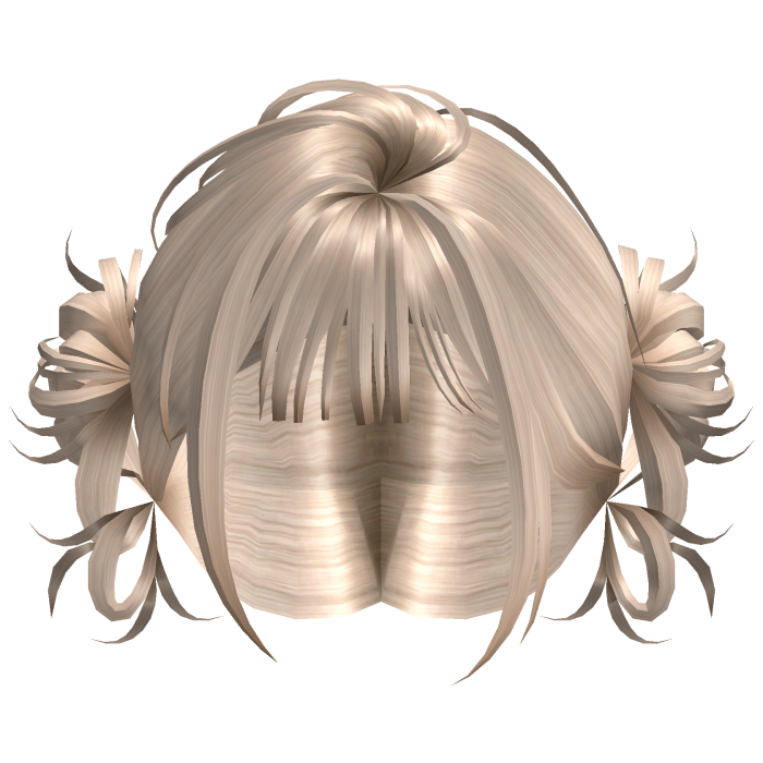 Mini Bun Bob Hair - Champagne Blonde