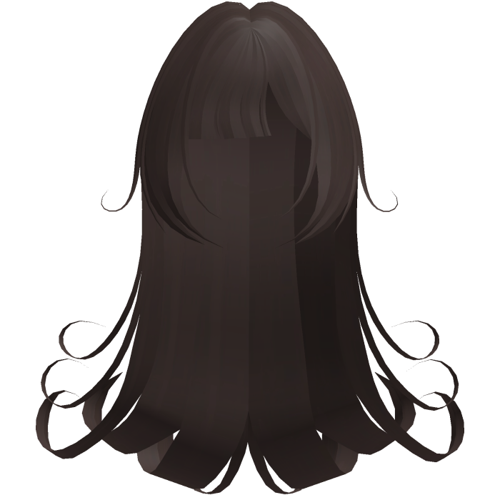 Gothic Long Brown Swirly Hair