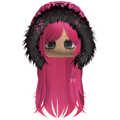 Hot Pink Leopard Hood Girl 