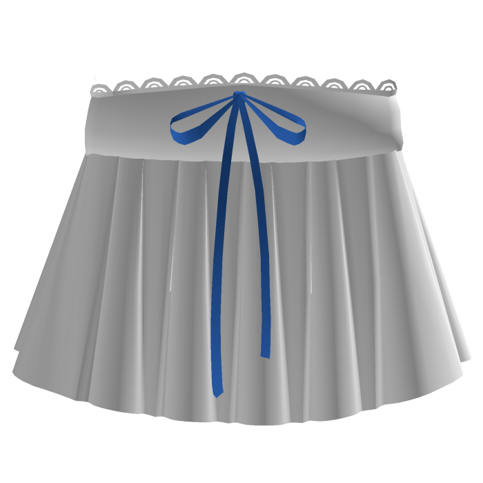 white cute anime dress with blue lace on pandora