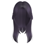 Purple Straight Hair