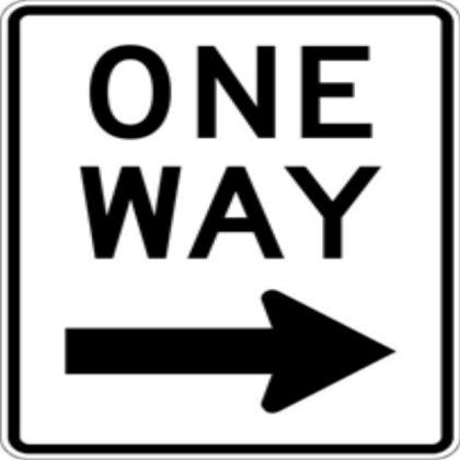 One Way Sign 3 Roblox decal
