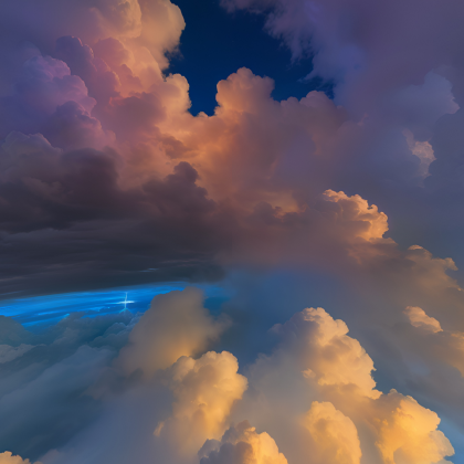 Mysterious Cloud Moon Sky