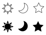 STAR MOON SUN