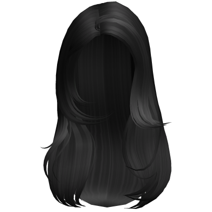 Black Side Part Layered Blowout Hair Roblox item