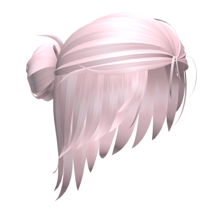 Anime Man Bun (Pink) Roblox item