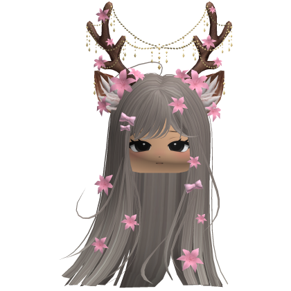 Ethereal Christmas Fairy Fawn Hair w/ Antlers