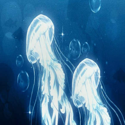 jelly fishes ocean white Roblox decal