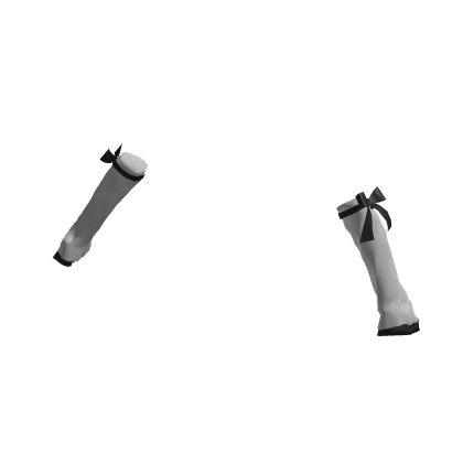 Bowed Arm Warmers in White