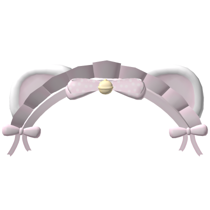♡‿ cute pink kemonomimi headress w/ bow