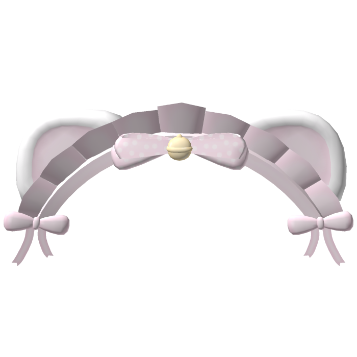 ♡‿ cute pink kemonomimi headress w/ bow