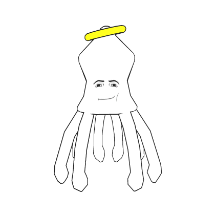 Angelic Man Face Squid Roblox item