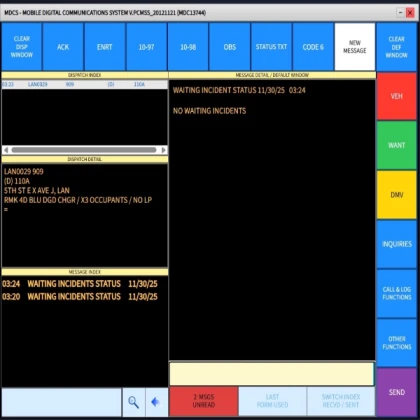LASD MDT/Toughbook Database