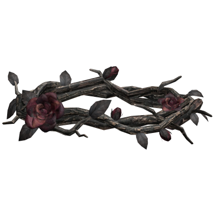 Rose Thorn Crown - Black & Burgundy Roblox item