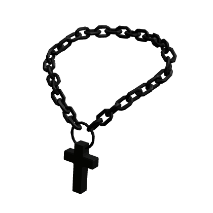 Big Black Chain With a Big Black Cross