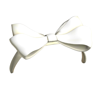 white bow headband Roblox item