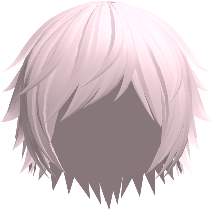 Pastel Pink Long Messy Shaggy Anime Boy Hair Roblox item