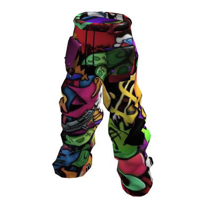 Pantalones Y2K Graffiti