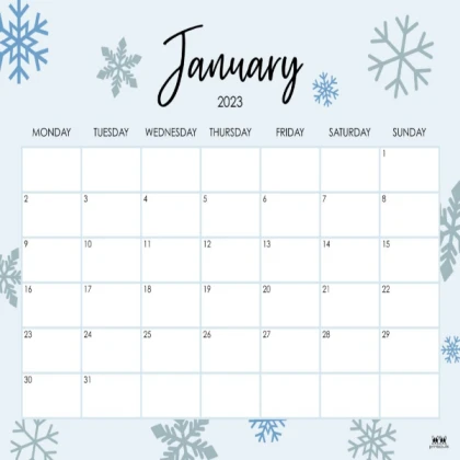 January Calender