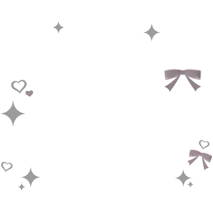 ୨♡୧ : cutesy pink bow and heart face sparkles