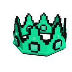 [FREE] Cyan-Green Pixel Crown