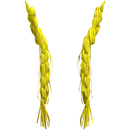 teased scene neon yellow messy braid add-on Roblox item