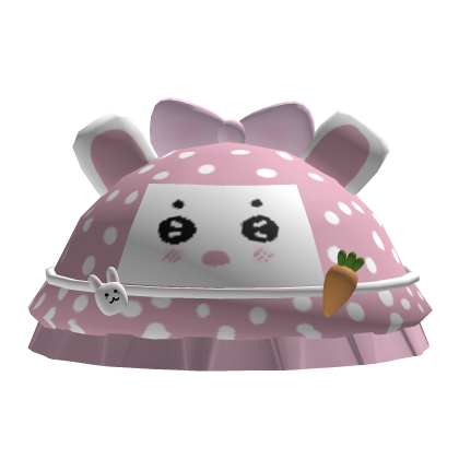 Cutesy Pink Kawaii Bunny Hat