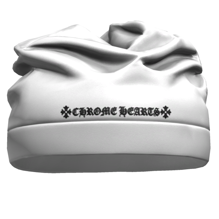 White Chrome Skull Y2K Hat