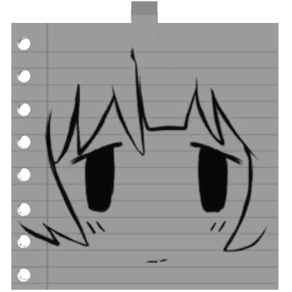 anime boy paper drawing