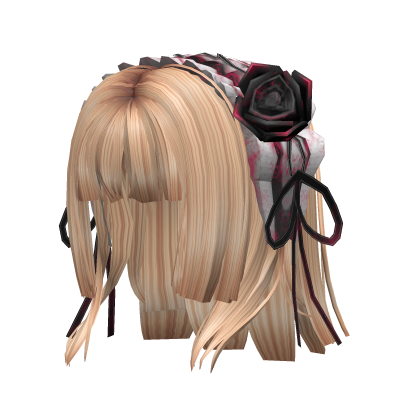 Halloween Gothic Lace Bonnet Hair - Blonde Roblox item