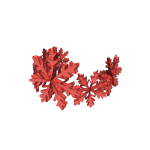 Crimson Snowflake Crown
