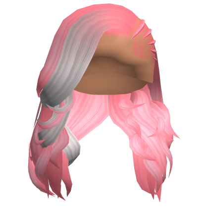 ⚜️• Side Braids W/ Curls (Pink) Roblox item