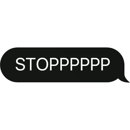 STOPPPPPP text bubble | Roblox Item - Rolimon's