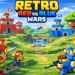 Retro red vs blue