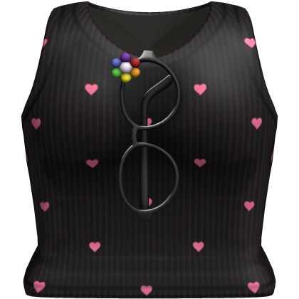Cute Heart Top Flower Glasses