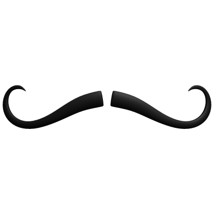 Black Thin Small Mustache Cute Fancy Moustache