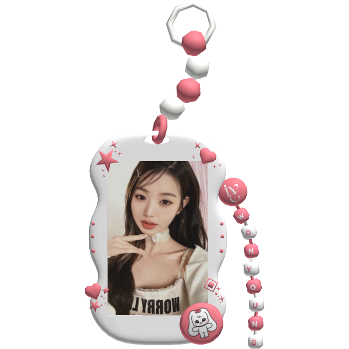 IVE Wonyoung Photocard Kpop Keychain