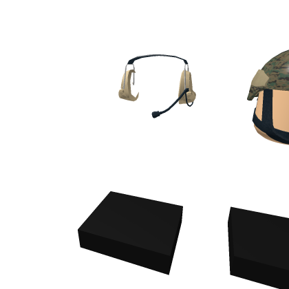 Helmet and headset USMC