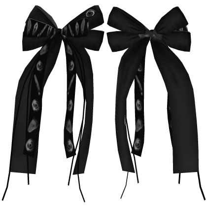 Black kawaii Creepy Bows 🥩