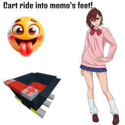 Cart Ride into Momo Ayase's feet 😜