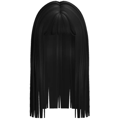 Roblox hair preview for ☐ (higher) black long straight hime cut hair