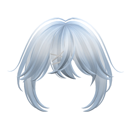Cute Anime Bangs with Hair Clips(Sky Blue) Roblox item