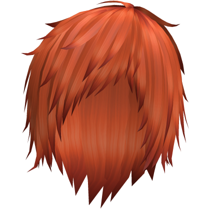 orange long messy emo vkei hair 43. Roblox item