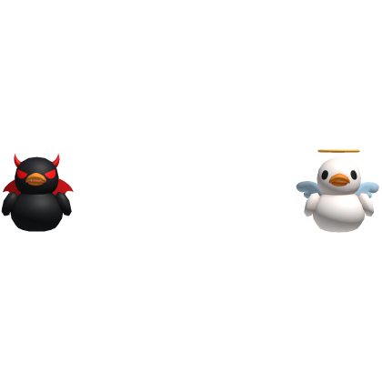 Angel and Devil Duck Buddies