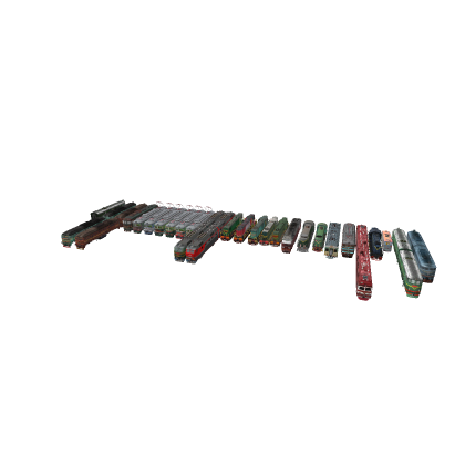 RARE Russian trains meshes