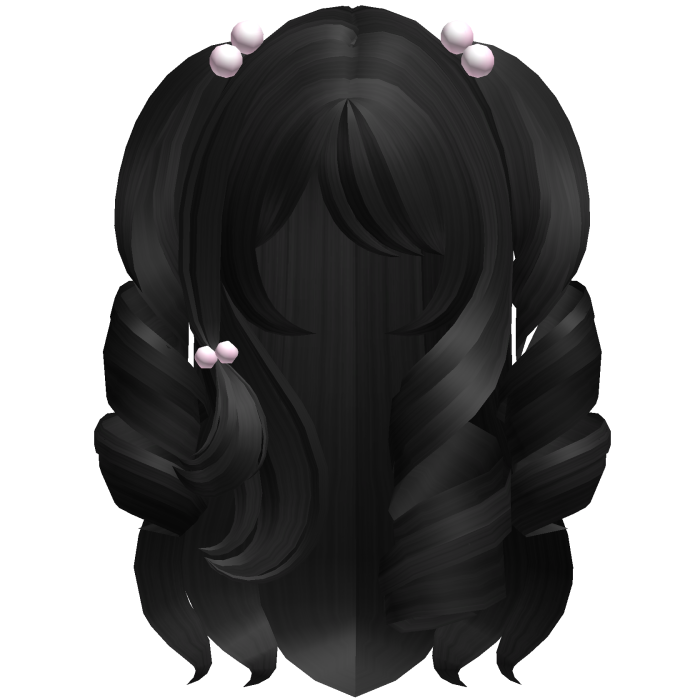 Cute Long Princess Curls In Black
